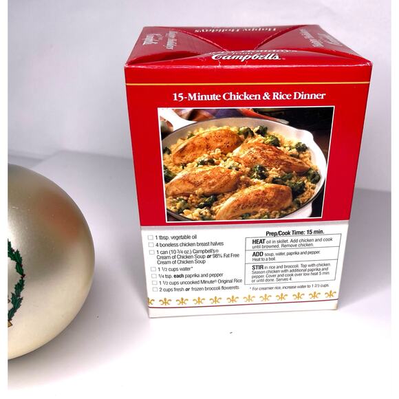 Campbells Turn Of Millennium GLASS BALL ORNAMENT Collectors Edition 1999 Y2K Box - Picture 4 of 5